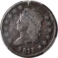 1811/0 Classic Head Cent. S-286. Rarity-3. Good-6 (PCGS).