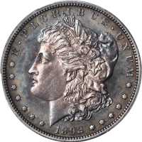 1892 Morgan Silver Dollar. Proof. Unc Details--Questionable Color (PCGS).
