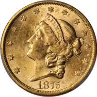 1875-S Liberty Head Double Eagle. MS-61 (PCGS).