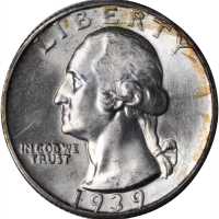 1939-D Washington Quarter. MS-65 (PCGS). OGH--First Generation.