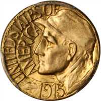 1915-S Panama-Pacific Exposition Gold Dollar. MS-65 (PCGS).