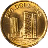1975年100元。