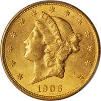 1906-D Liberty Head Double Eagle. MS-63 (PCGS).
