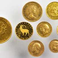 混合一组。1898年 - 1975年金币和金章。