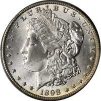 1898-O Morgan Silver Dollar. MS-65 (PCGS).