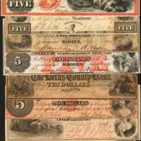Lot of (9) Obsolete Banknotes from the State of Pennsylvania. Fine to Choice Uncirculated.