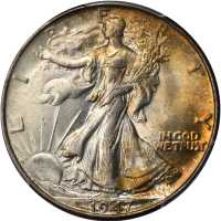 1947 Walking Liberty Half Dollar. MS-66+ (PCGS). CAC.