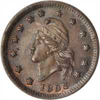 1863 French Liberty Head / Union For Ever. Fuld-6/268 a. Rarity-1. Copper. 19 mm. MS-65 BN (ICG).