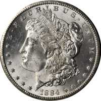 1884-CC GSA Morgan Silver Dollar. MS-64 (Uncertified).