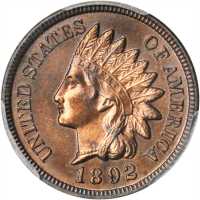 1892 Indian Cent. Proof-65 BN (PCGS).
