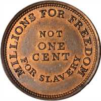 1860 Abraham Lincoln. DeWitt-AL 1860-60. Copper. 24 mm. MS-66 RB (NGC).