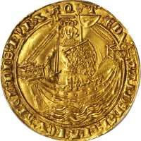 英国。 爱德华三世（1327 - 77年）诺布尔金币。加莱造币厂。