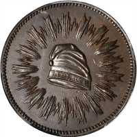 1836 First Steam Coinage Medal. Original Strike with Mar 23/Feb 22 Date. Copper. 27 mm. By Christian