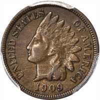 1909-S Indian Cent. EF-45 (PCGS).