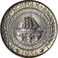 1936 Norfolk, Virginia Bicentennial. MS-67 (PCGS). CAC.