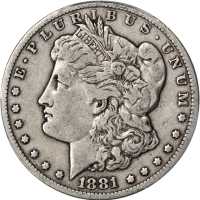 1881-CC Morgan Silver Dollar. VF-30 (PCGS).