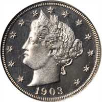 1903 Liberty Head Nickel. Proof-66 Cameo (NGC).