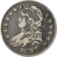 1813 Capped Bust Half Dollar. O-107a. Rarity-1. VF-30 (ANACS).