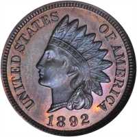 1892 Indian Cent. Proof-65 BN (NGC).