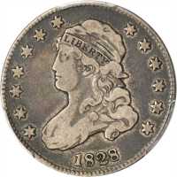 1828 Capped Bust Quarter. B-4. Rarity-3. Fine-15 (PCGS).