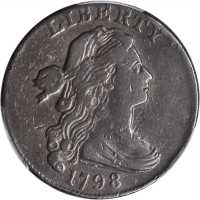 1798 Draped Bust Cent. S-168. Rarity-3. Style II Hair. VF-25 (PCGS).