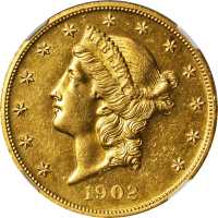 1902 Liberty Head Double Eagle. Proof Details--Improperly Cleaned (NGC).