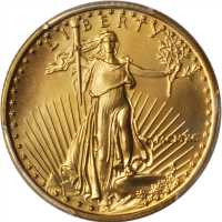 1990 Quarter-Ounce Gold Eagle. MS-69 (PCGS).