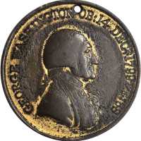 (ca. 1800) Hero of Freedom Medal. Fire Gilt Bronze. 38 mm. Musante GW-81, Baker-79C. VF Details--Edg