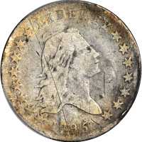 1795 Flowing Hair Half Dollar. O-129, T-7. Rarity-5. Two Leaves, S/D in STATES. VG Details--Scratch 