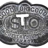 Nevada. Lot of (5) Saloon and Trade Tokens.
