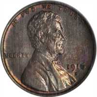 1916-D Lincoln Cent. MS-62 BN (PCGS).