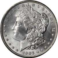 1903-O Morgan Silver Dollar. MS-65+ (PCGS).