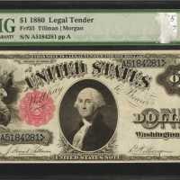 Fr. 35. 1880 $1 Legal Tender Note. PMG Very Fine 30.