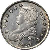 1823 Capped Bust Half Dollar. O-102. Rarity-4. Patched 3. AU Details--Harshly Cleaned (PCGS).