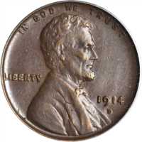 1914-D Lincoln Cent. AU-55 (PCGS).