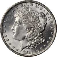 1883-O Morgan Silver Dollar. MS-66+ (PCGS). CAC.