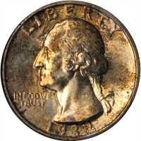 1932-S Washington Quarter. MS-65 (NGC). OH.