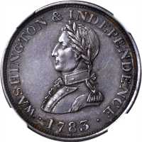 1783 (ca. 1820) Military Bust Copper. Musante GW-109, Baker-4A, Vlack 1A-A, W-10160. Rarity-2 (for t