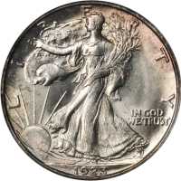 1923-S Walking Liberty Half Dollar. MS-64 (PCGS).