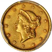 1852 Gold Dollar. AU-55 (PCGS).