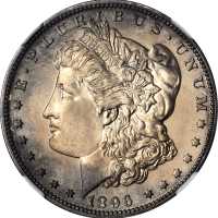 1896 Morgan Silver Dollar. Proof-65 Cameo (NGC).