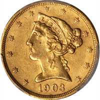 1903-S Liberty Head Half Eagle. AU-55 (PCGS).