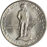 1925 Lexington-Concord Sesquicentennial. MS-66 (PCGS). CAC.