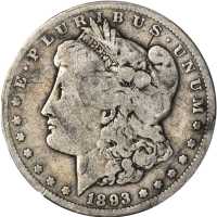 1893-CC Morgan Silver Dollar. Good-6 (PCGS).