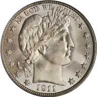 1911-S Barber Half Dollar. MS-65 (PCGS). CAC.