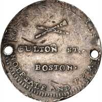 Massachusetts--Boston. Undated (Circa 1831-1835) William Rutter. HT-170, Low-327. Rarity-7. Copper. 