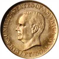 1916 McKinley Memorial Gold Dollar. MS-65 (NGC).