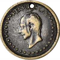 Group of six 1844 Henry Clay campaign medalets.