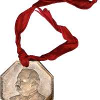 1888 Grover Cleveland. Dewitt-GC 1888-14. Silvered brass. 23.8 mm. Choice Mint State.