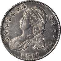 1819 Capped Bust Half Dollar. O-114. Rarity-3. AU Details--Cleaned (PCGS).
